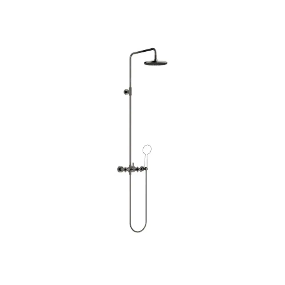 Dornbracht-TARA.-Shower Pipe-Ausladung 420mm-Dark Platinum gebürstet, 26633892-99 Galeriebild 1